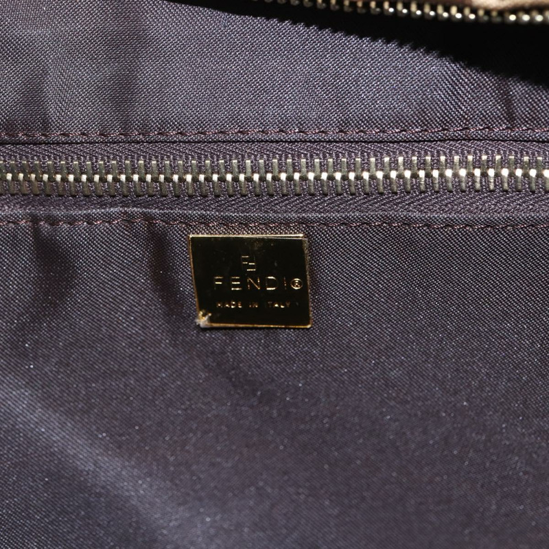 【日本直送】FENDI Zucchino帆布手提包 米色 金色 正品 SW1844-16