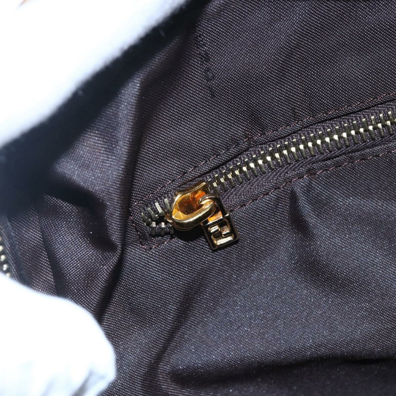 【日本直送】FENDI Zucchino帆布手提包 米色 金色 正品 SW1844-17