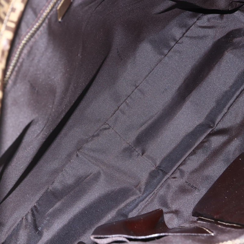 【日本直送】FENDI Zucchino帆布手提包 米色 金色 正品 SW1844-18