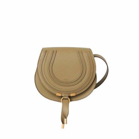 Chloe Small Marcie Saddle Crossbody Bag for Women in Pottery Green - 	CHC22AS680I31-38I