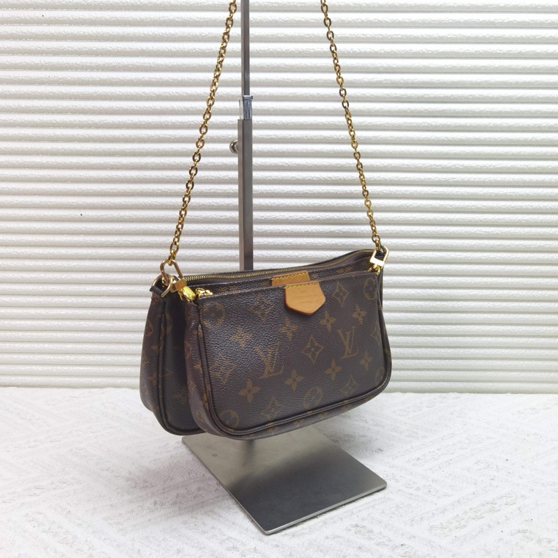 LV路易威登 MULTI 五合一老花單肩包斜挎包20年➕芯片-3