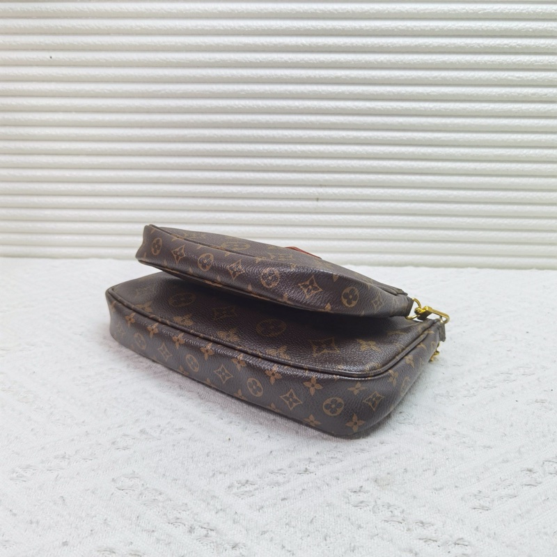 LV路易威登 MULTI 五合一老花單肩包斜挎包20年➕芯片-6