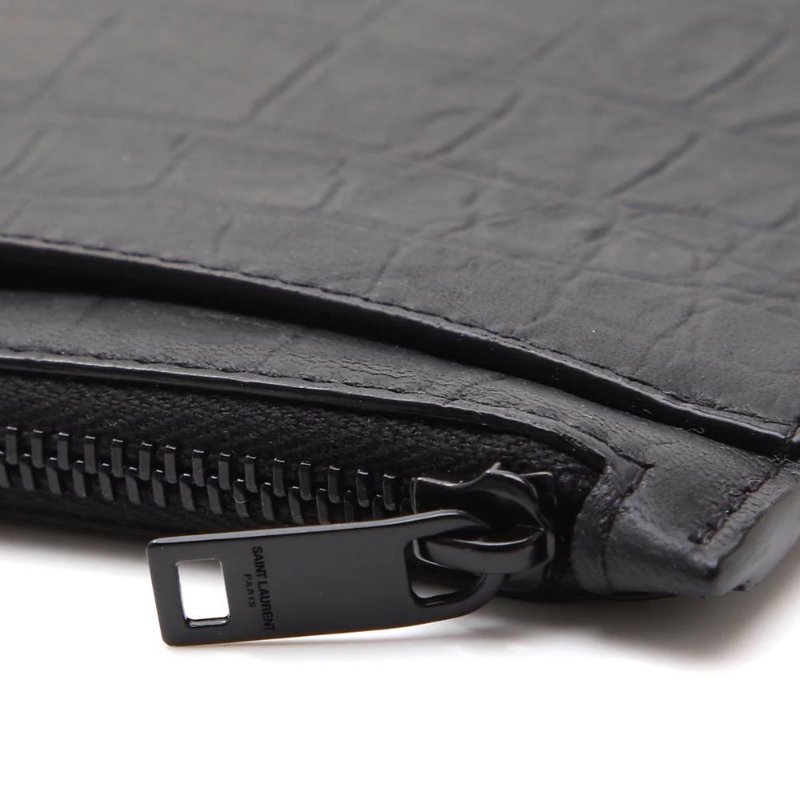 Saint Laurent Monogram Bill Pouch Bag Black - 636330-C9H0U-1000-3