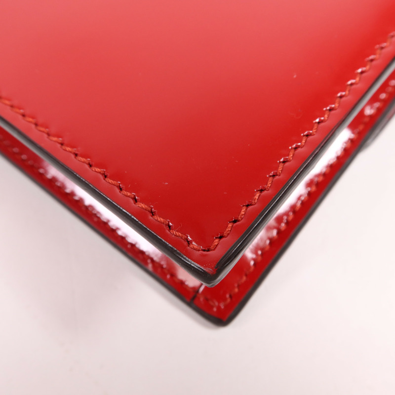 GUCCI 漆皮皮革Wallet On Strap銀扣肩背袋-7