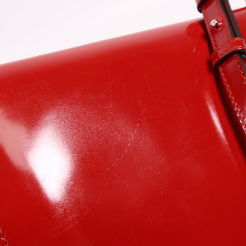 GUCCI 漆皮皮革Wallet On Strap銀扣肩背袋-15