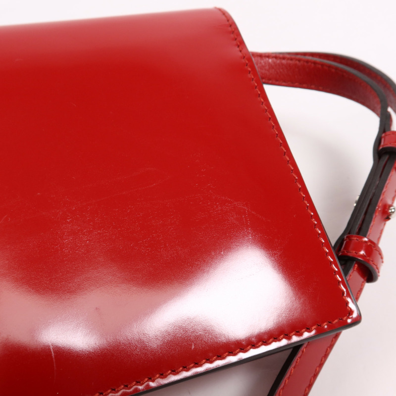 GUCCI 漆皮皮革Wallet On Strap銀扣肩背袋-18