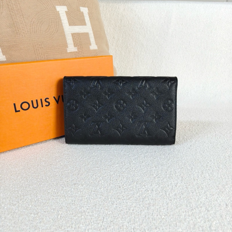 Louis Vuitton LV Vavin 全皮logo壓印 黑金-1