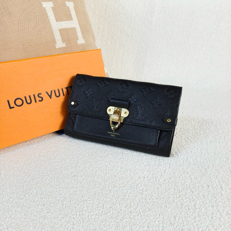Louis Vuitton LV Vavin 全皮logo壓印 黑金-2