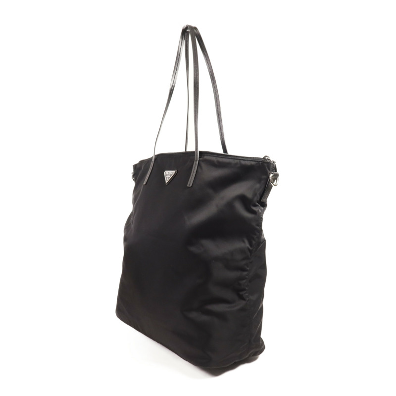 PRADA 尼龍2 Way Shoulder銀扣手挽肩背兩用袋-2