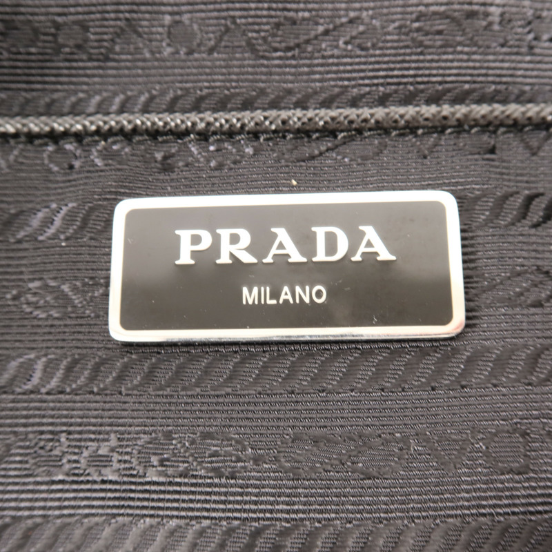 PRADA 尼龍2 Way Shoulder銀扣手挽肩背兩用袋-10