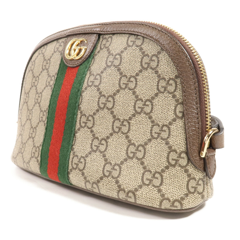 GUCCI 塗層帆布Ophidia GG金扣肩背袋-2