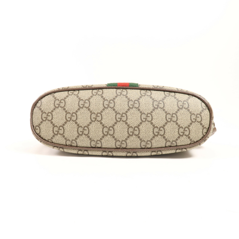 GUCCI 塗層帆布Ophidia GG金扣肩背袋-3