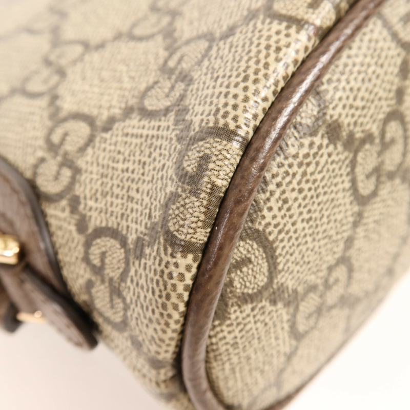 GUCCI 塗層帆布Ophidia GG金扣肩背袋-6