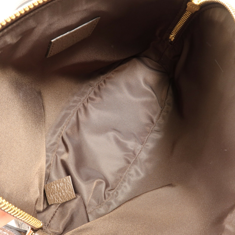 GUCCI 塗層帆布Ophidia GG金扣肩背袋-9