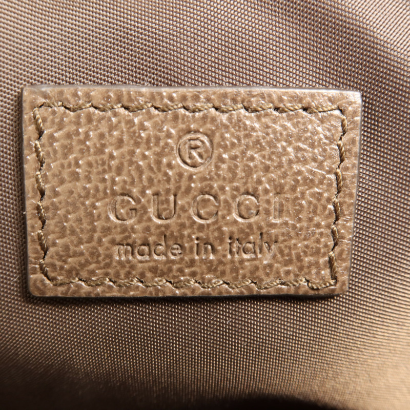 GUCCI 塗層帆布Ophidia GG金扣肩背袋-10