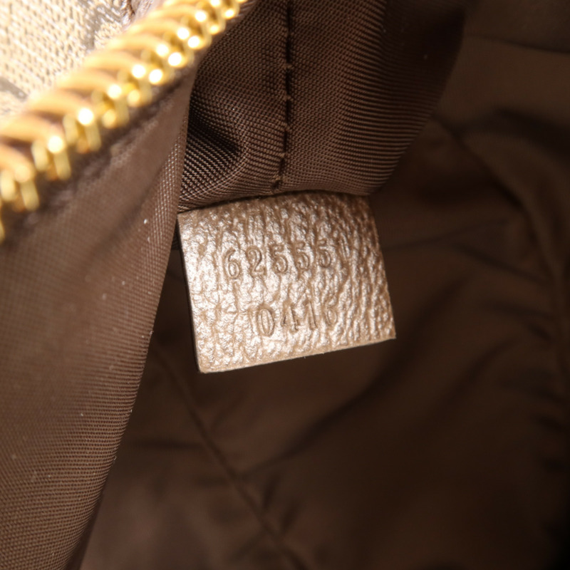 GUCCI 塗層帆布Ophidia GG金扣肩背袋-11