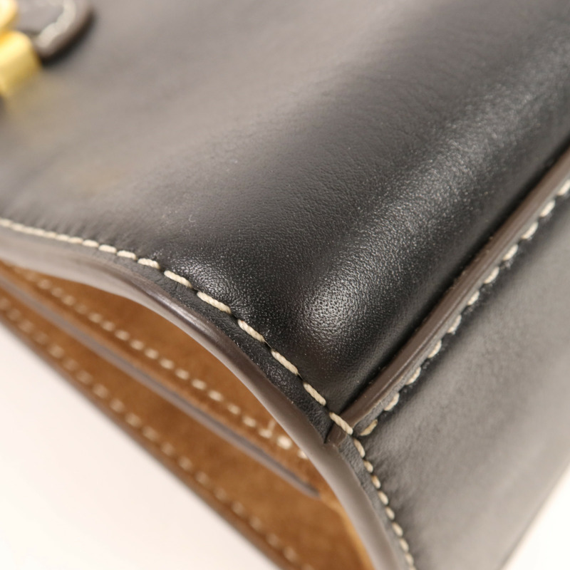 Tory Burch 牛皮皮革Lee Radziwill Petite Double Bag金扣手挽肩背兩用袋-10