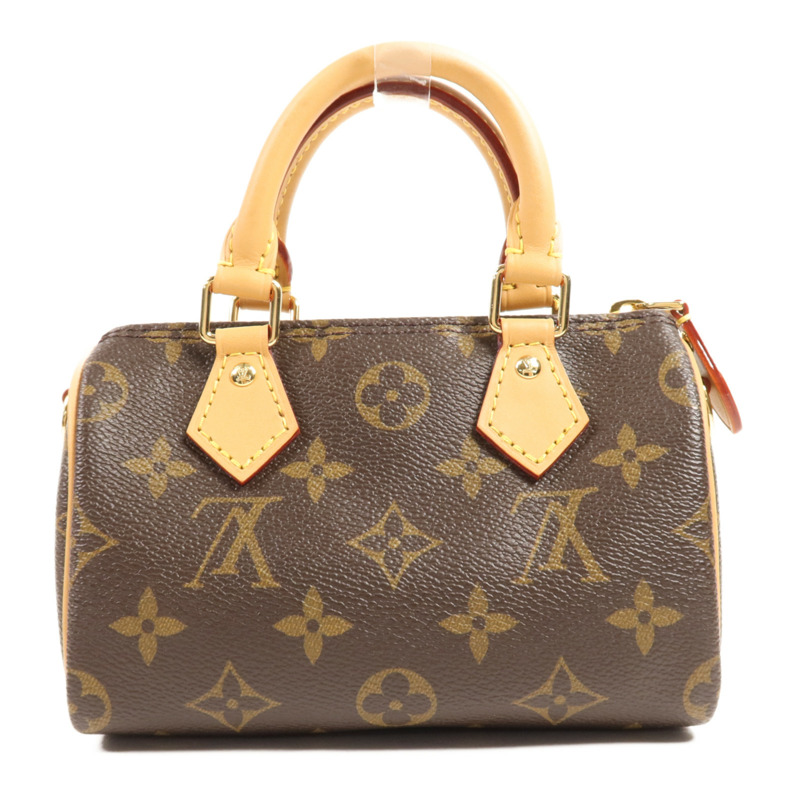 LOUIS VUITTON Monogram Vivienne Nano Speedy金扣手挽肩背兩用袋-1