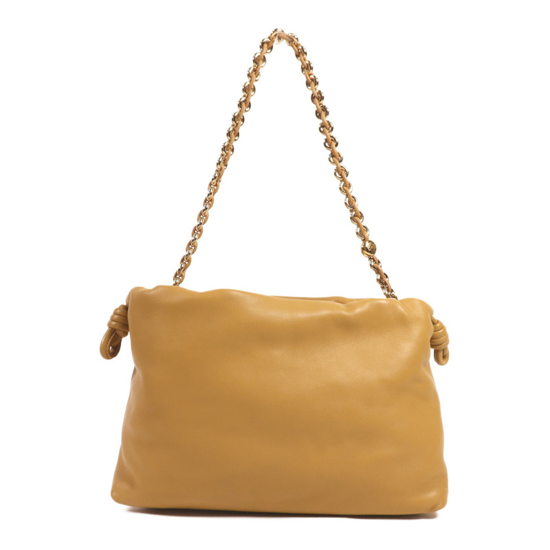 LOEWE 羊皮皮革Medium Flamenco Purse金扣手挽肩背兩用袋-1
