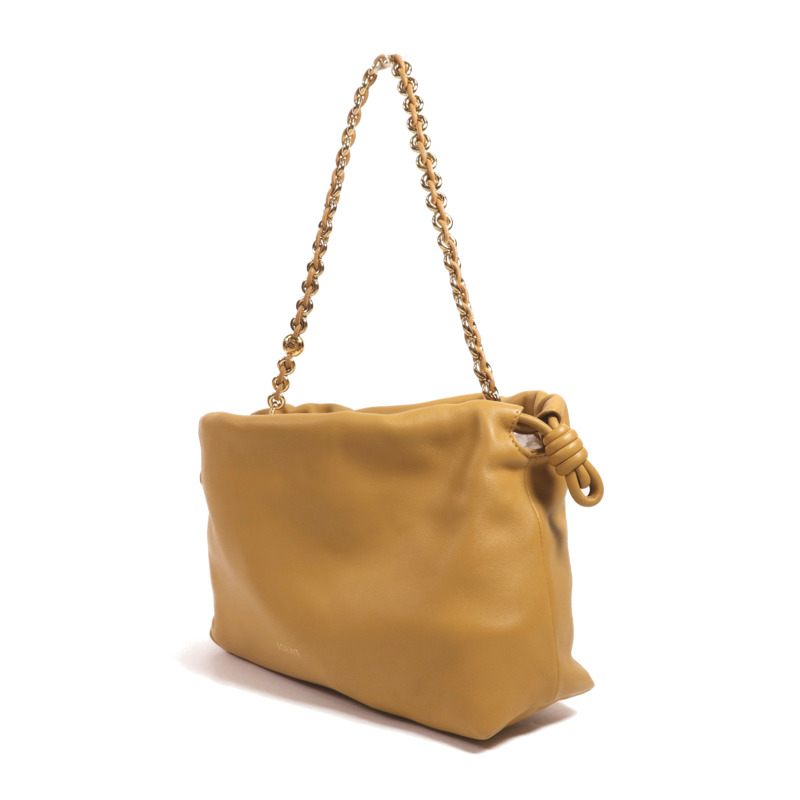 LOEWE 羊皮皮革Medium Flamenco Purse金扣手挽肩背兩用袋-2