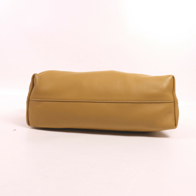 LOEWE 羊皮皮革Medium Flamenco Purse金扣手挽肩背兩用袋-3