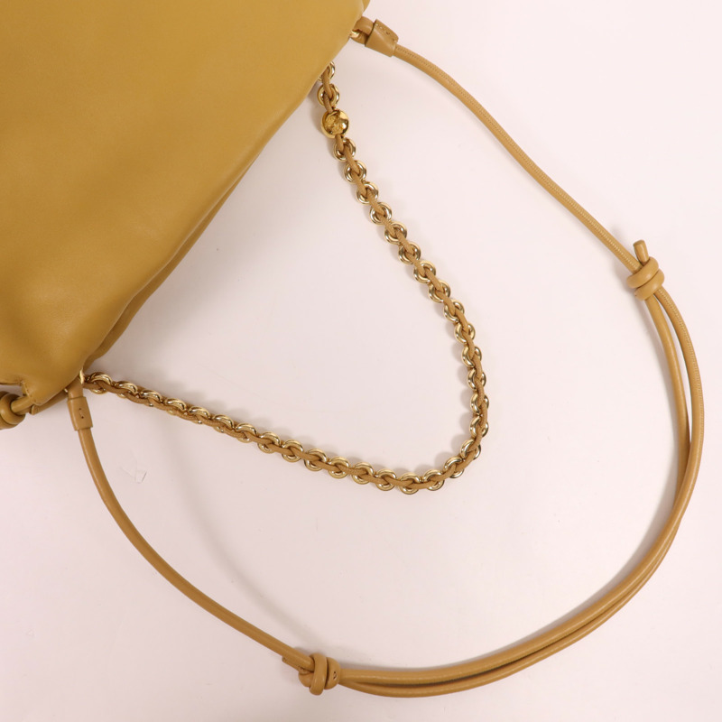 LOEWE 羊皮皮革Medium Flamenco Purse金扣手挽肩背兩用袋-4