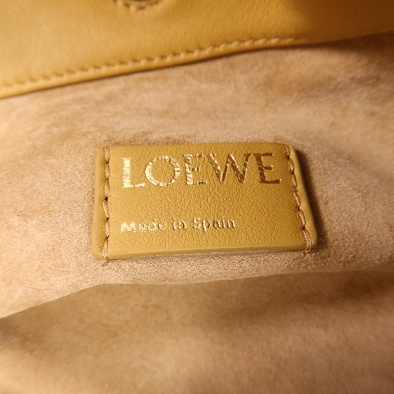 LOEWE 羊皮皮革Medium Flamenco Purse金扣手挽肩背兩用袋-10