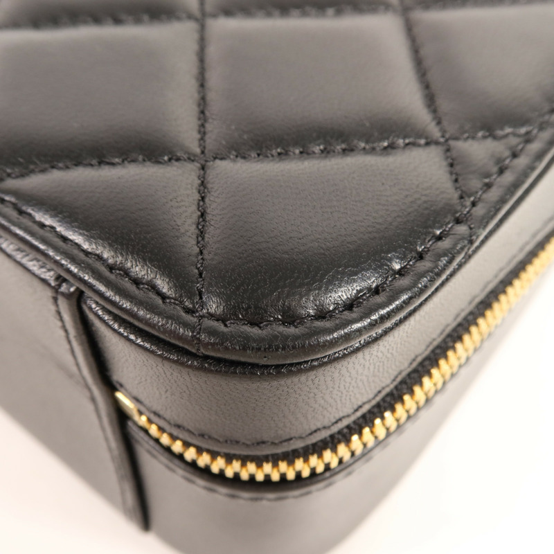 CHANEL 羊皮皮革Shoulder Bag金扣手挽肩背兩用袋-5