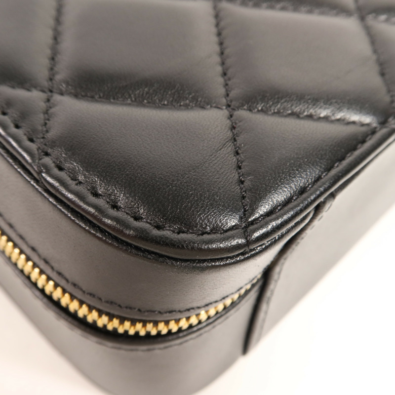 CHANEL 羊皮皮革Shoulder Bag金扣手挽肩背兩用袋-6