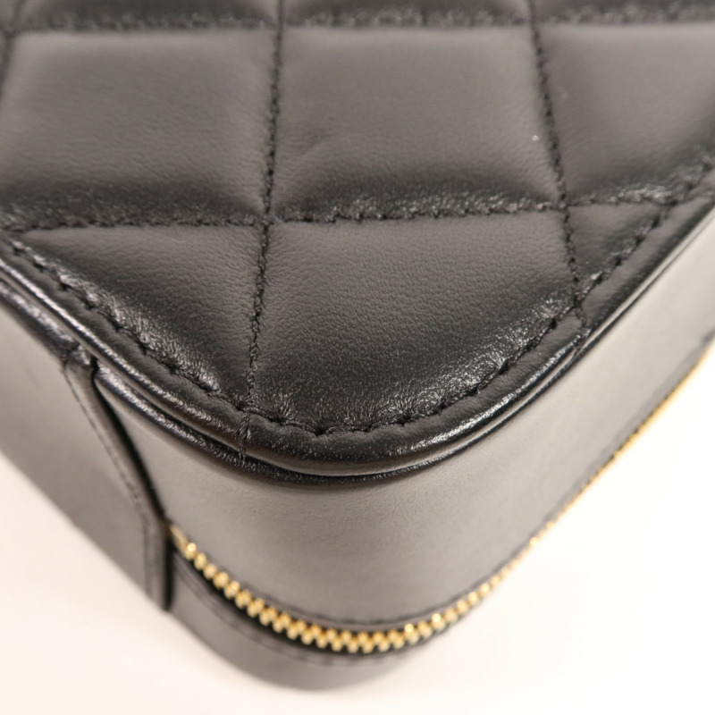 CHANEL 羊皮皮革Shoulder Bag金扣手挽肩背兩用袋-7