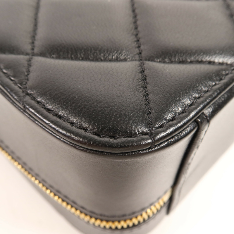 CHANEL 羊皮皮革Shoulder Bag金扣手挽肩背兩用袋-8