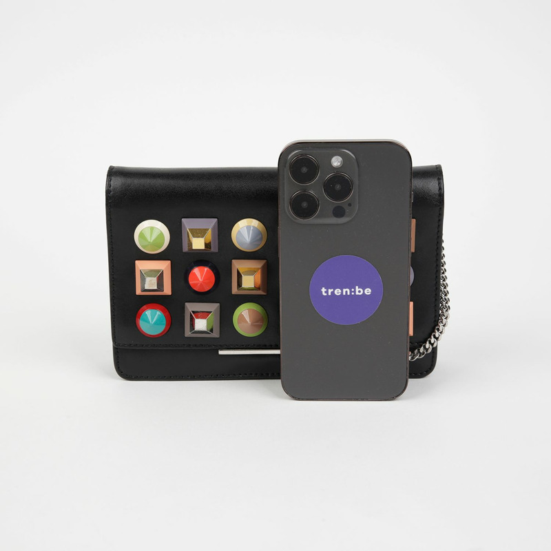 FENDI 8M0346 Flexi Glass Stud WOC 斜背包-9