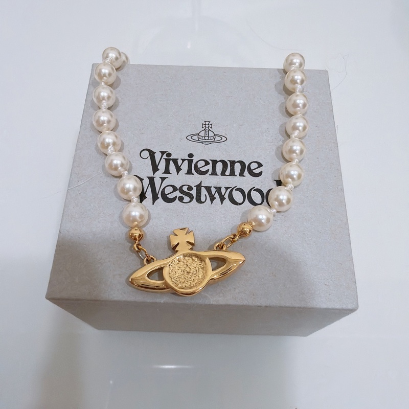 Vivienne Westwood 金色珍珠項鍊-1