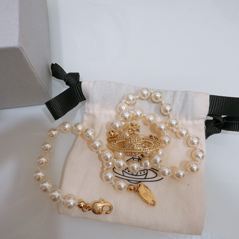 Vivienne Westwood 金色珍珠項鍊-3