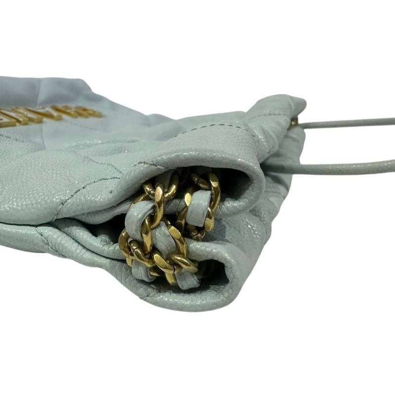 【美收精品】CHANEL寶寶藍荔枝皮紋22MINI 4-356-11