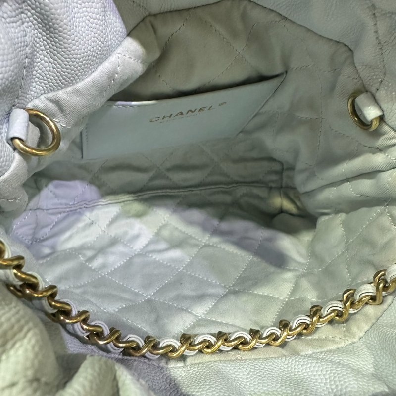 【美收精品】CHANEL寶寶藍荔枝皮紋22MINI 4-356-18