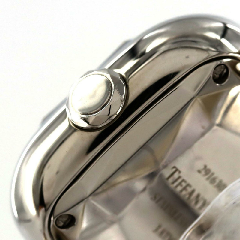 蒂芬妮五金錶帶 D 型手鐲 小號不銹鋼石英錶-3