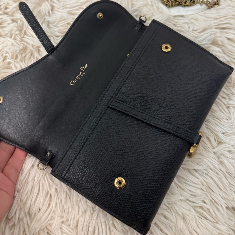 Dior saddle 牛皮長夾 WOC-2