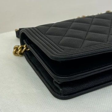 CHANEL 黑荔枝金鍊 BOY-WOC-4