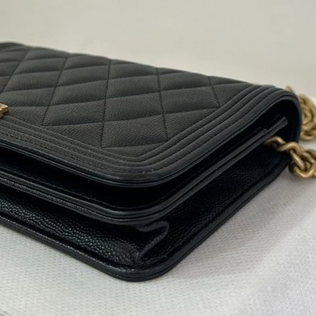 CHANEL 黑荔枝金鍊 BOY-WOC-5