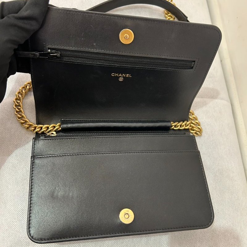 CHANEL 黑荔枝金鍊 BOY-WOC-7