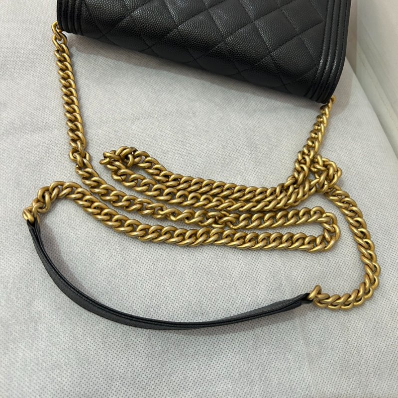 CHANEL 黑荔枝金鍊 BOY-WOC-9
