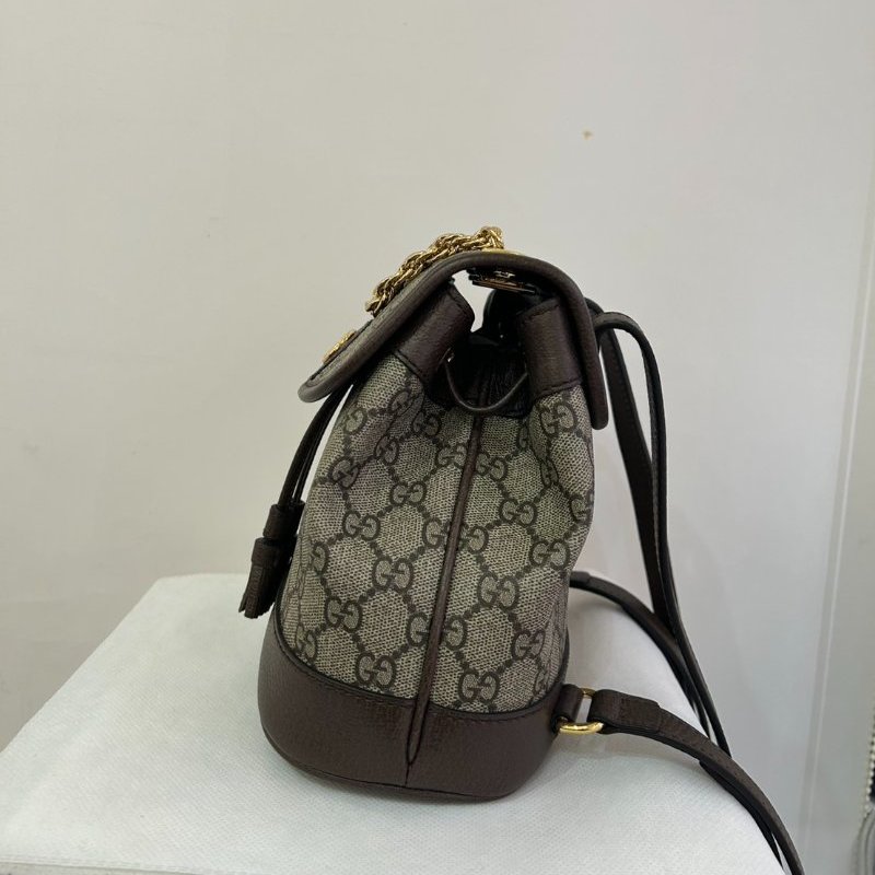 GUCCI老花綠紅綠後背包-Mini-2