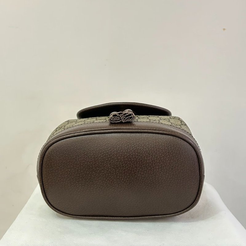 GUCCI老花綠紅綠後背包-Mini-4