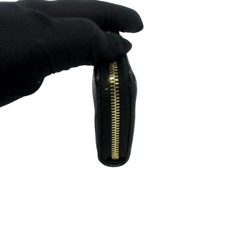 【美收精品】CHANEL黑色牛皮荔枝紋零錢包 4-472-7