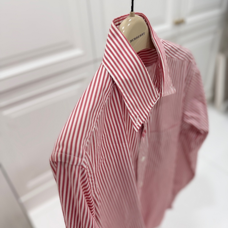 THOM BROWNE 紅白 直條紋 長袖 襯衫 上衣-3