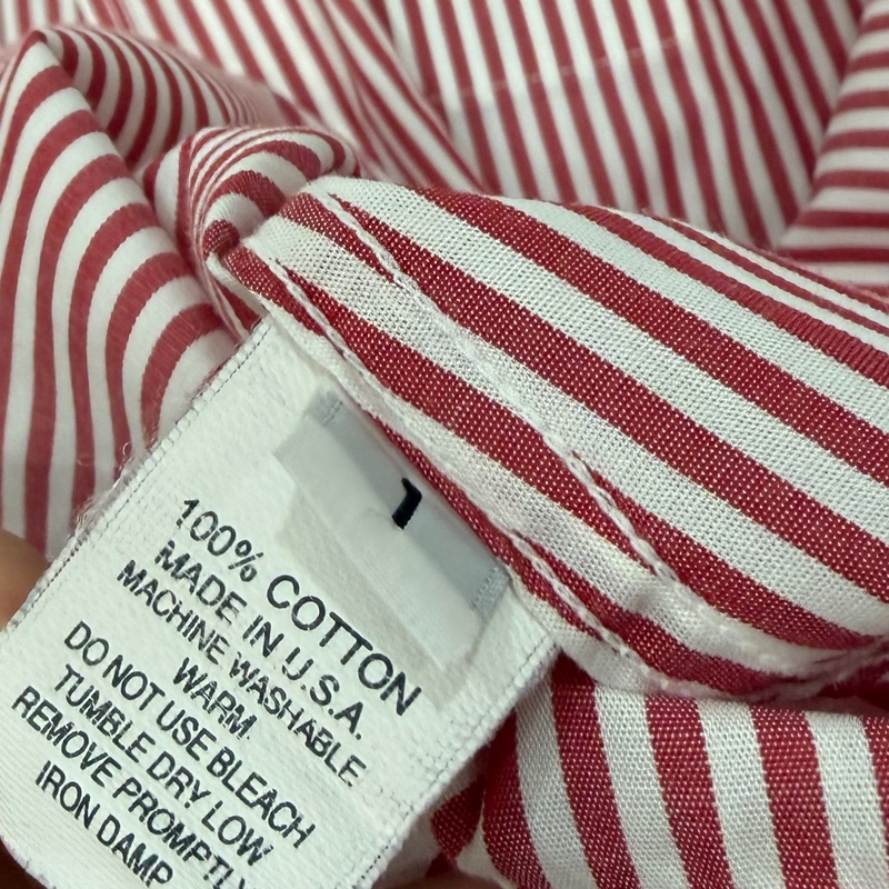 THOM BROWNE 紅白 直條紋 長袖 襯衫 上衣-16