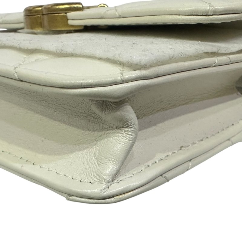 【美收精品】CHANEL白色亮皮小肩背包 4-476-7