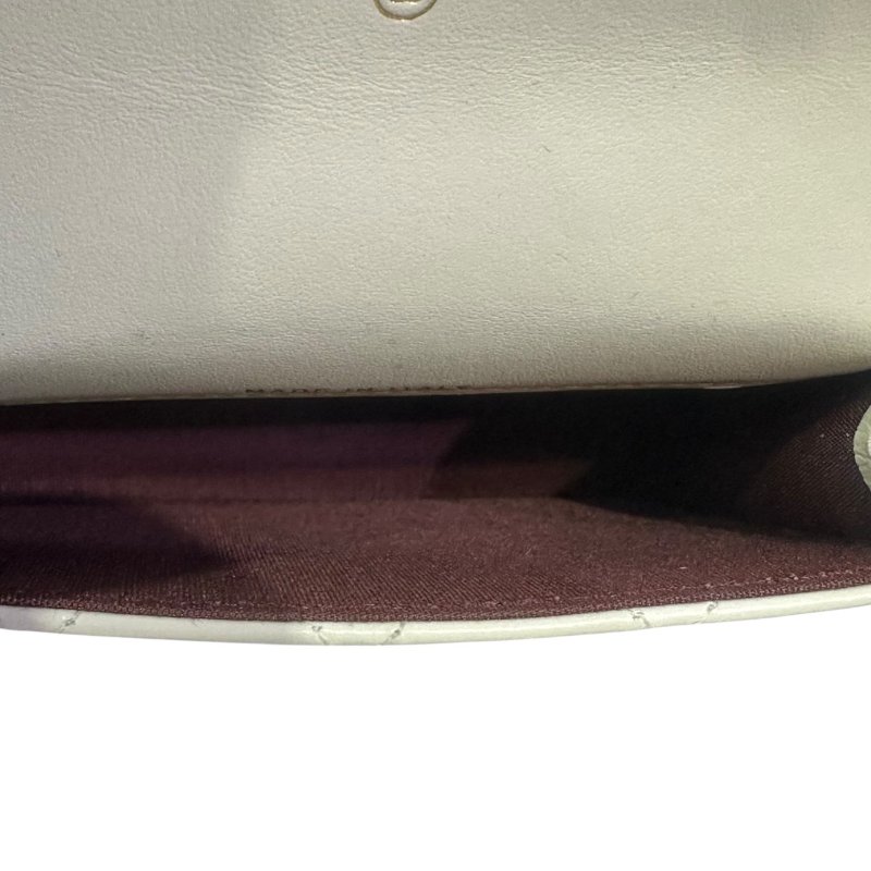 【美收精品】CHANEL白色亮皮小肩背包 4-476-11