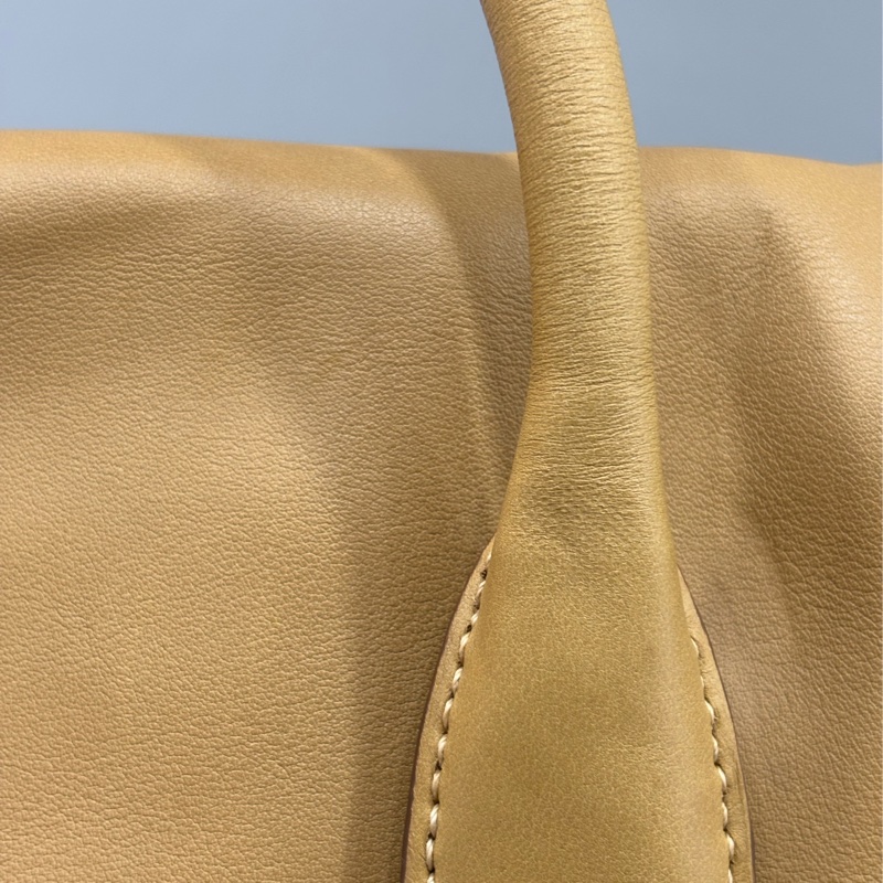 PRADA BN2135 大地色 全牛皮 手提包 購物包 肩背包 托特包 旅行袋 公事包 健身房-11